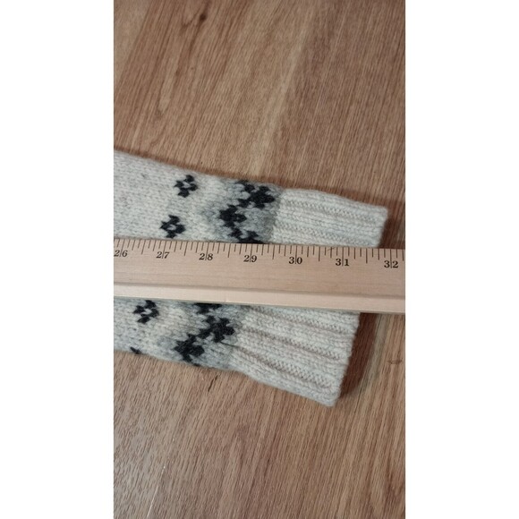 VINTAGE LL Bean Sweater Womens Large Roll Neck Lambs Wool Fair Isle Knit  *FLAW* - Picture 15 of 16